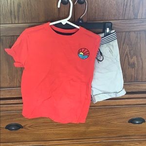 Toddler Boy shorts and shirt set size 5T